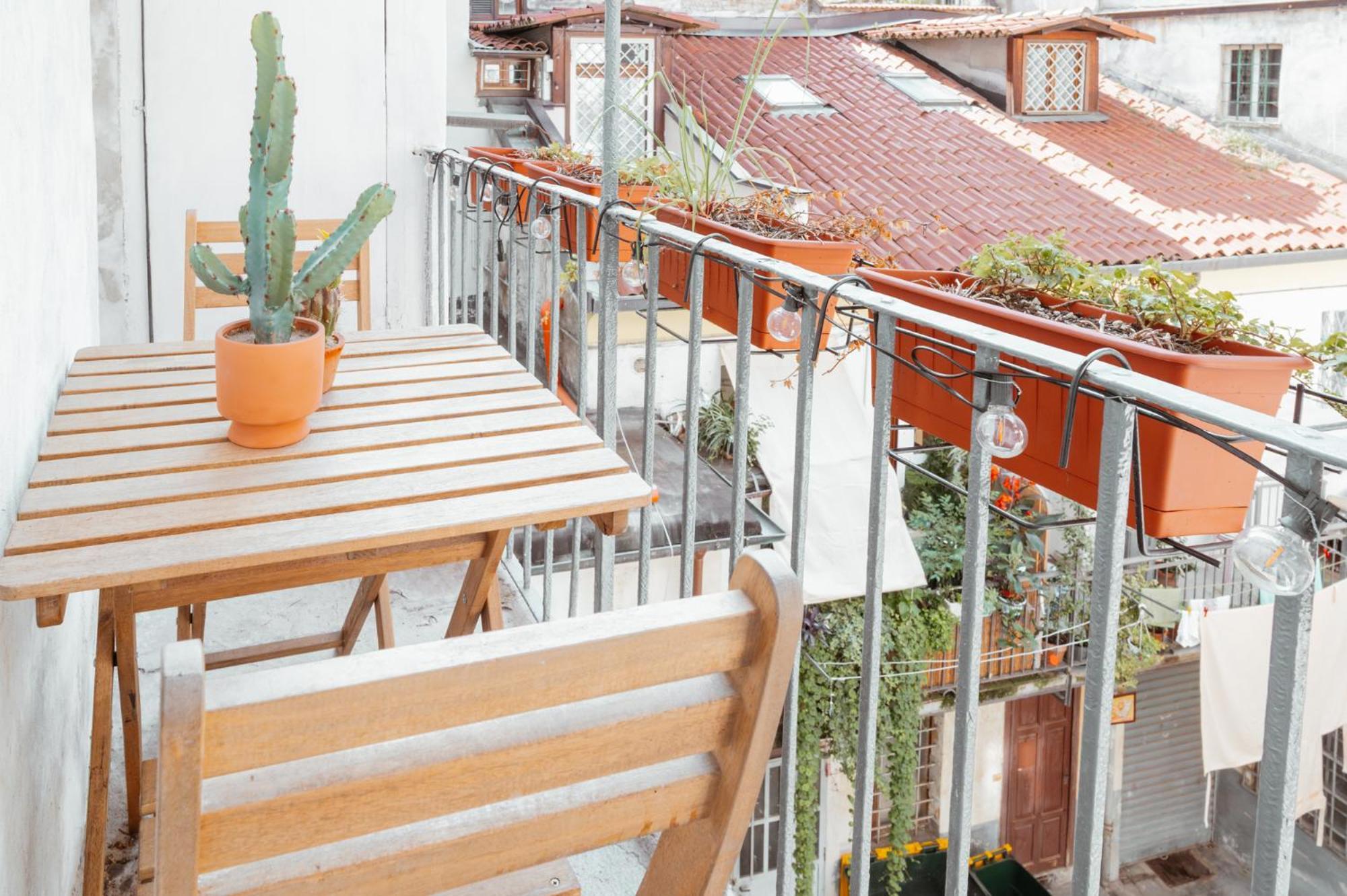 Mercanti Modern Flat - Balcony - Torino Centro Exteriör bild